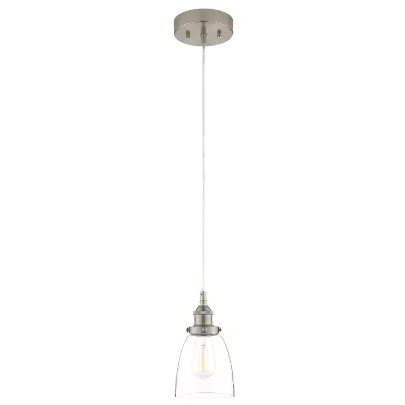 Adjustable Pendant Lamp Modern LED Pendant Hanging Lighting Fixture Indoor Seeded Glass Ceiling Light for Kitchen Hanging