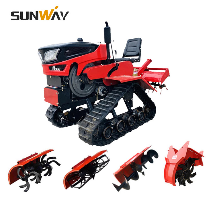 Chinese Small Garden Tractor 50hp Cultivators Crawler Traktor with Rubber Track