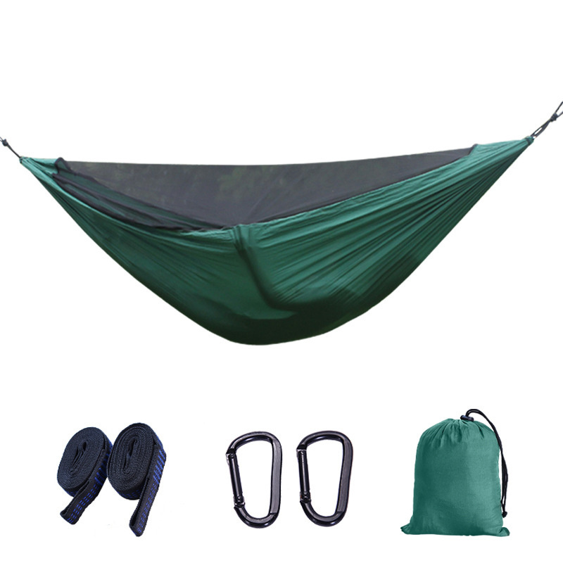 Adjustable Support Outdoor Hammocks with mosquito net