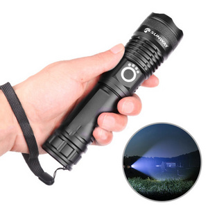 Aluminium Alloy Hunting Camping Waterproof Tactical Flashlight  Powerful  Rechargeable  LED Flashlights & Torches