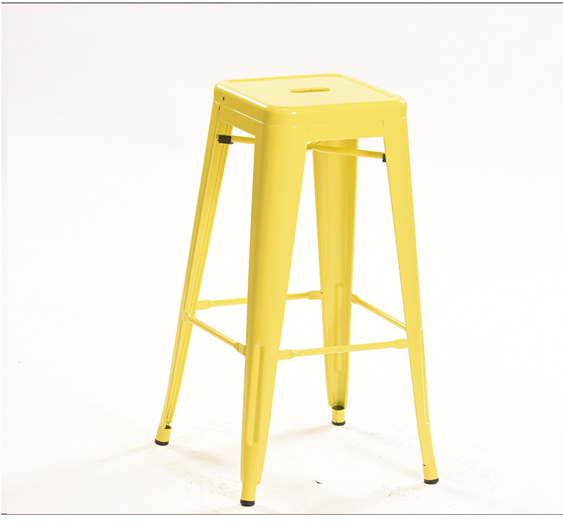 Industrial Style High Stool Bar Chair Modern Minimalist Restaurant Bar Metal Chairs Iron Bar Stools