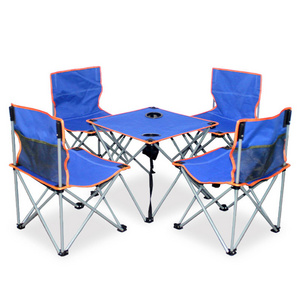 Good Quality Outdoor Camping Picnic Dinning Portable 5 pcs Folding Table And Chairs Set