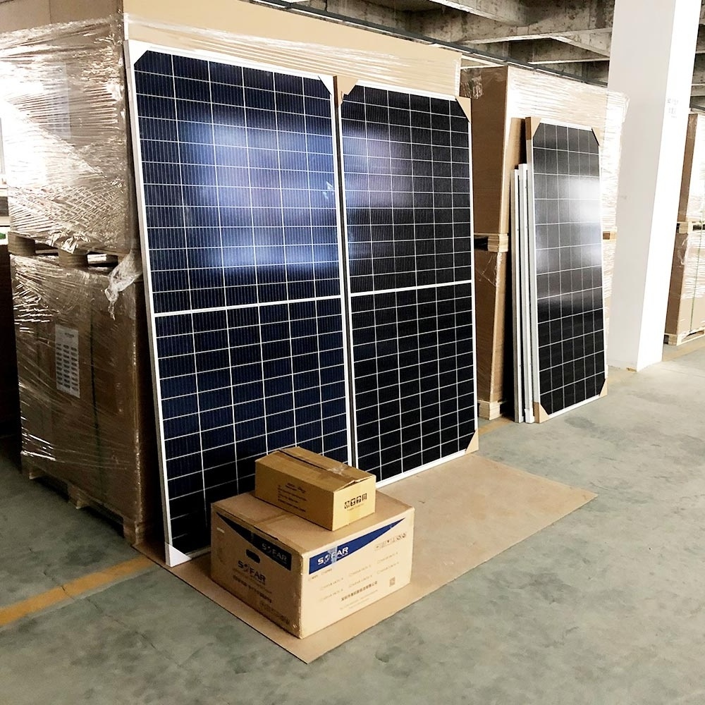 Sunway high quality 9bb solar panels 405w half-cell panels solar 400w mono solar panels