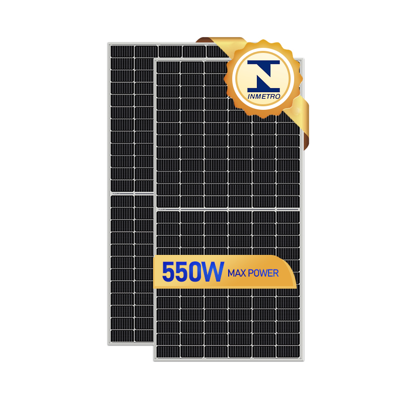 Inmetro Solar Panel 530w 535w 550w 500 Watts Placas Solares 540 545 550 530 550 Watt Solar PV Panel Price from China