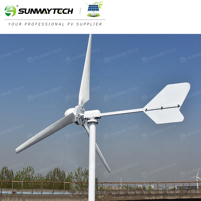 Sunway 5kw wind turbine 3000w solar wind generator electric solar wind turbine generator 3kw 220v