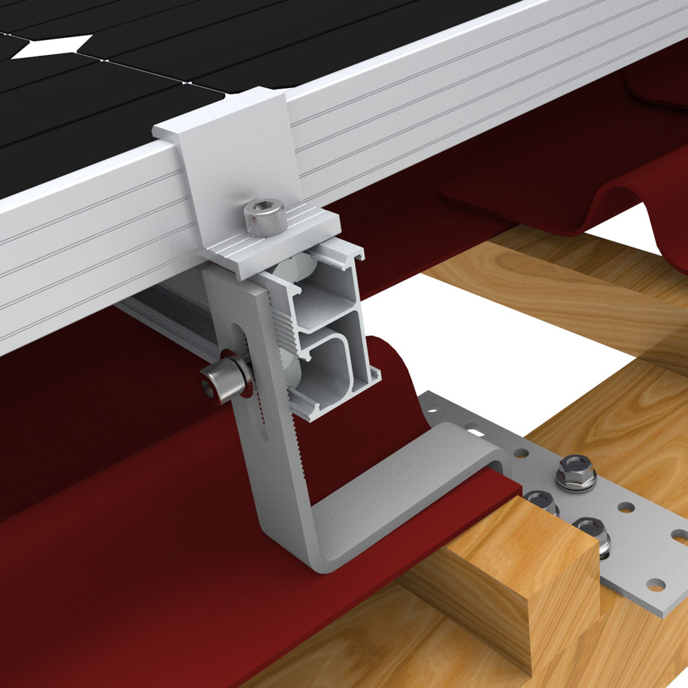 Solar Mounting Structure Aluminum Brackets Solar Carport Mount System For Commercial Pv Applications