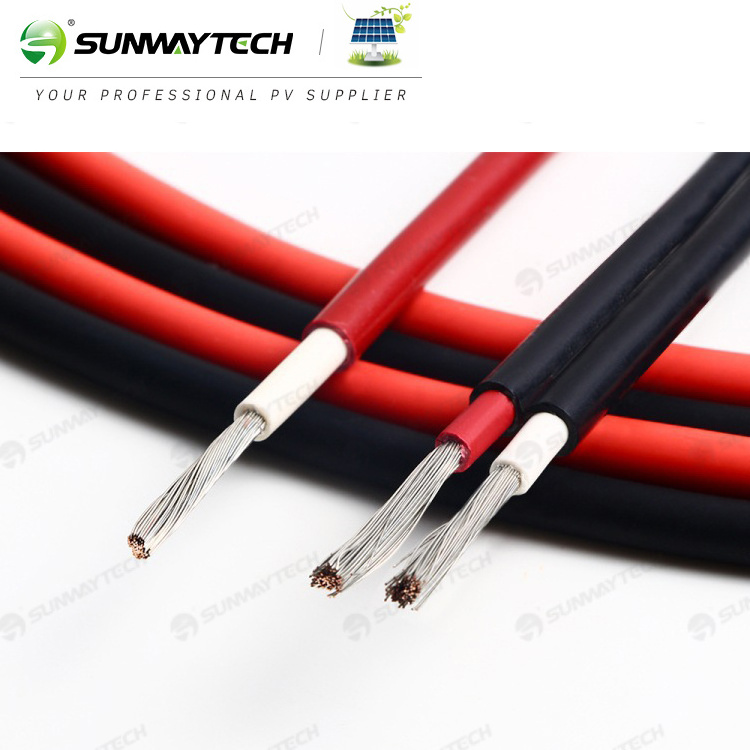 PV Solar Cable 4mm2 / 6mm2 / 10mm2 / 16mm2 / 25mm2 Power System Wires Red Black DC Wire 600/1000V