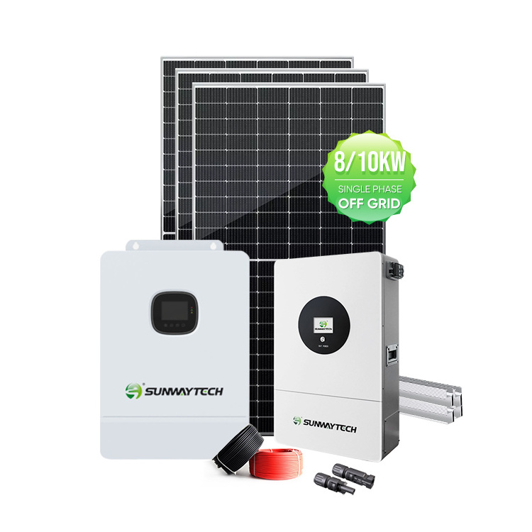 Sunway new system 8kw 10kw solar power system residential off grid solar energy system home