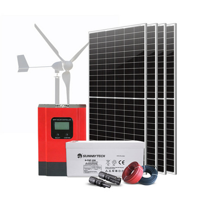 Complete Home Wind Turbine Solar System 500W 1KW 2KW 3KW Vertical Wind Turbine Price Factory