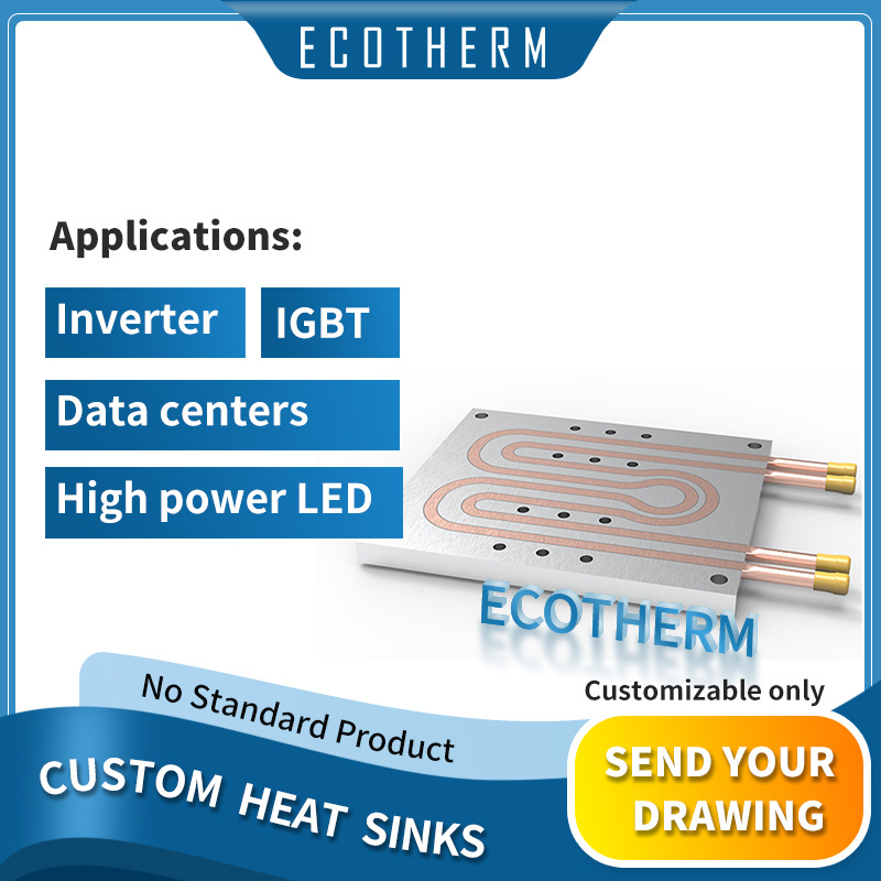 Custom design liquid cold plate supplier heatsink new energy vehicle water cooling plate