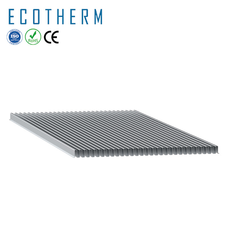 Ecotherm oem customized large size flexible aluminum heat sink bars fold heat sink