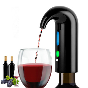 SUNWAY 1-button Electric Wine Aerator Black Electric Wine Dispenser Machine Automatic Wine Tap Accessory