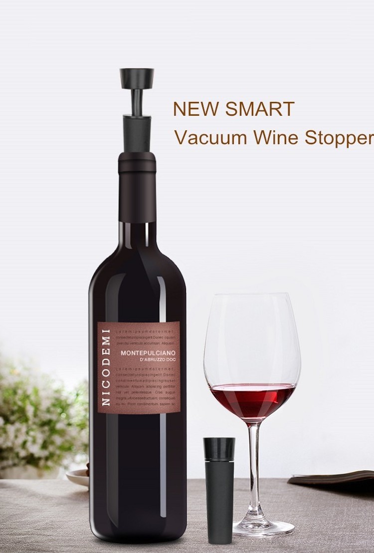 Hot Selling Products 2022 Cheap Wine Accessories Bottle Stopper Custom Vacuum Sealed Saver for Giveaway