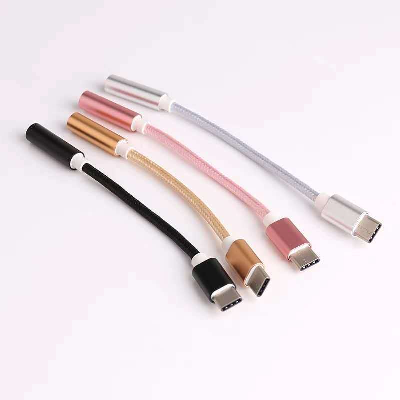 2020 hot sell 3.5mm Auxiliary Audio Connector type c adapter