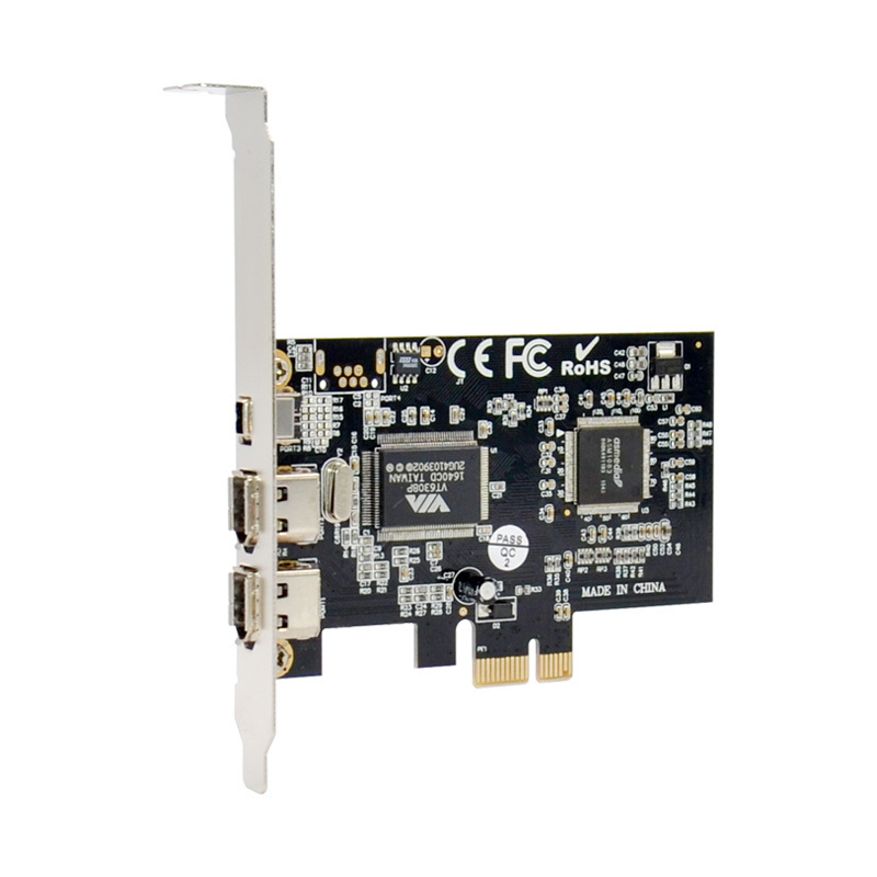 Sunweit ST21 PCI-E FIREWIRE IEEE 1394 2+1 3 PORT  PCI-E Firewire Controller Card IEEE 1394 Adapter