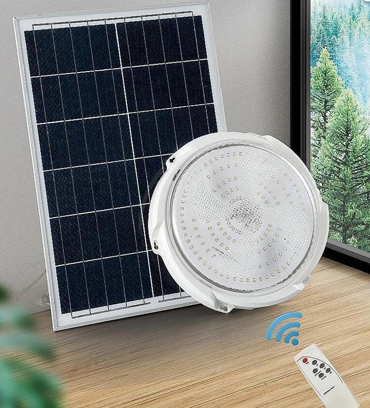 Outdoor Indoor wall solar led ceiling light 50w 100w 150w 200w solar led ceiling light