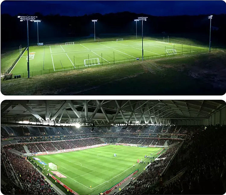 Outdoor Tennis Court Soccer Round Led Flood Light 400w 500w 600w 800w 1000w 1200w stadium flood light 1000 watt led lights