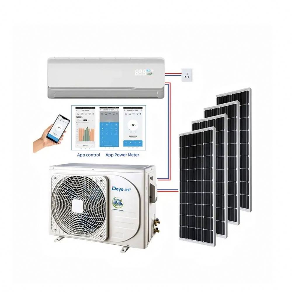 9000btu 12000btu 18000btu 24000btu Home Hybrid Solar Powered Air Conditioner solar air-conditioner