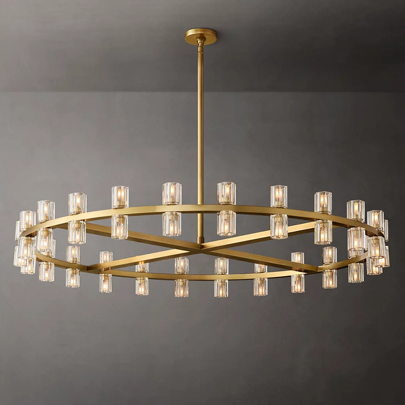 Sunwe Fashion Art Deco Modern Brass Chandelier Ceiling Light Mid Century Pendant Light Luxury Home hotel decoration lighting