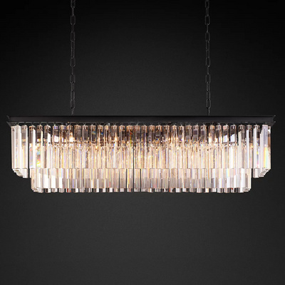 Sunwe Contemporary Hanging Ceiling Luxury Modern Lamp Lampen Chandelier Led rectangle Pendant Light