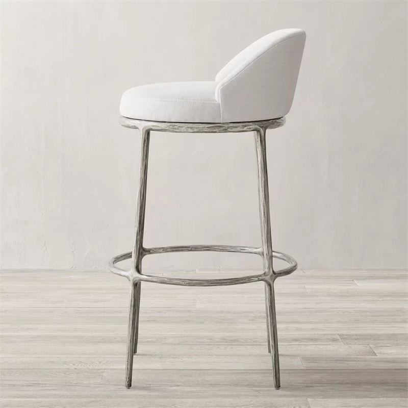 American Style Modern Bars Custom Bar Stools Steel Frame For Bar Chairs Barstool Fabric Stool