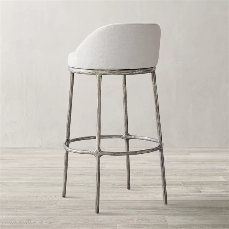 American Style Modern Bars Custom Bar Stools Steel Frame For Bar Chairs Barstool Fabric Stool