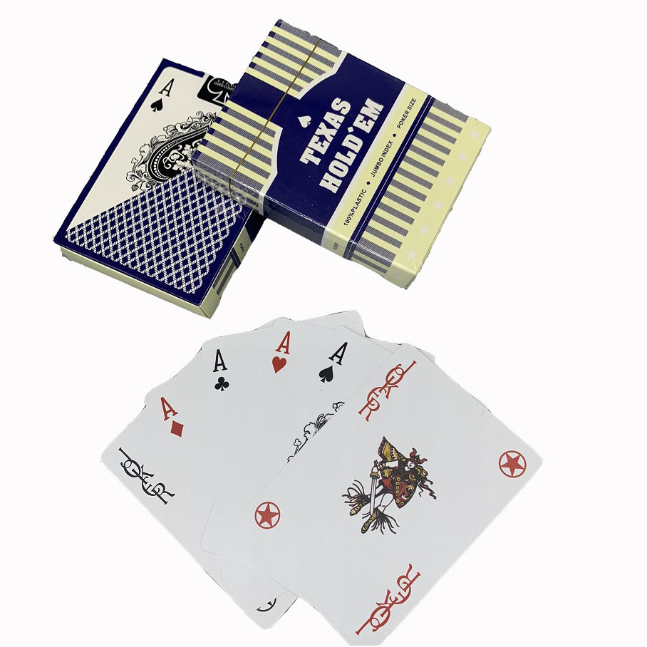 High Quality Custom Playing Cards Printing Creative Durable Poker 100% PVC Waterproof Plastic Gold Black Playing Cards