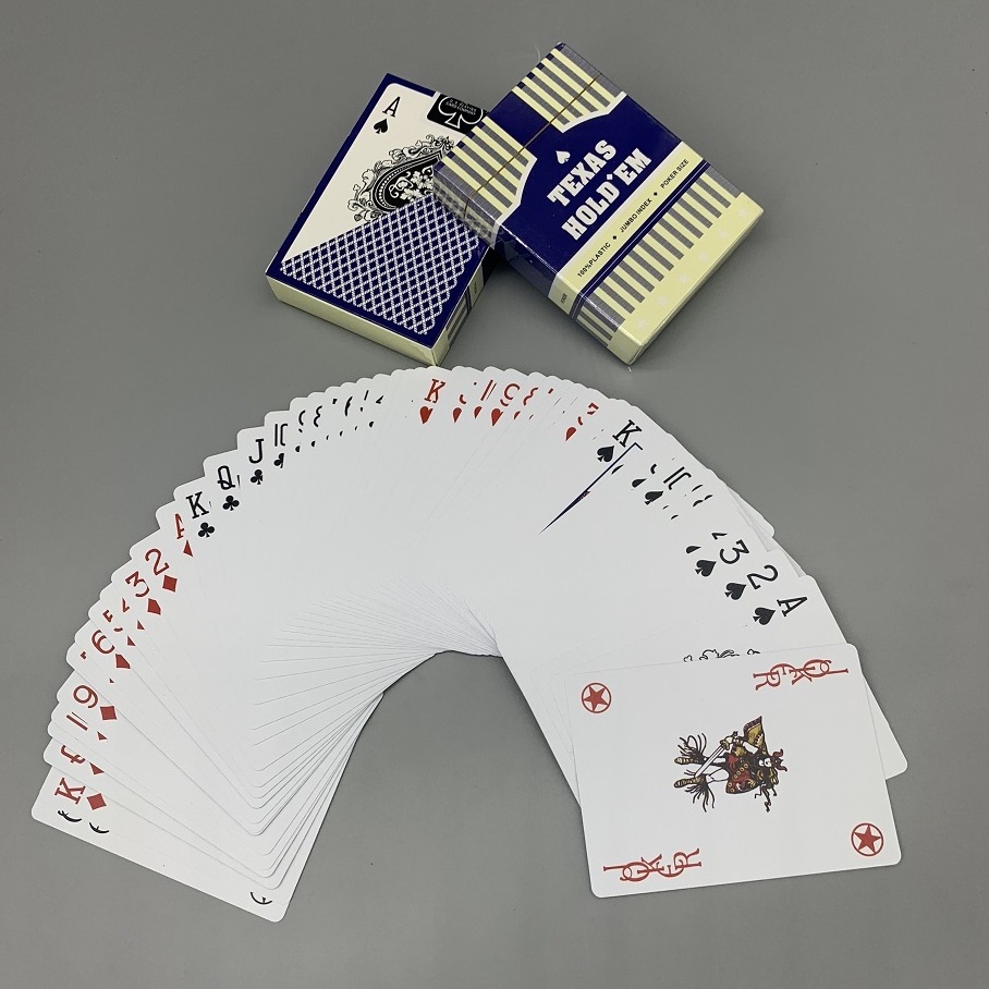 Wholesale Plastic Playing Card Hot Selling Print Poker Chip Set Custom Logo PVC Game Poker Playing Card