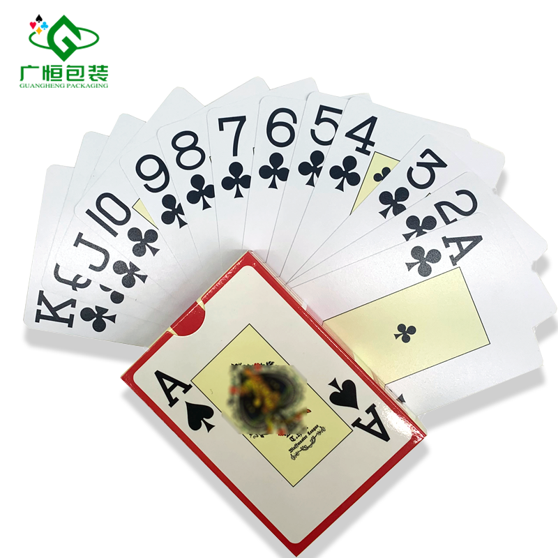 Custom Printed High Quality Playing Game Cards Double Deck Plastic Playing Poker Cards