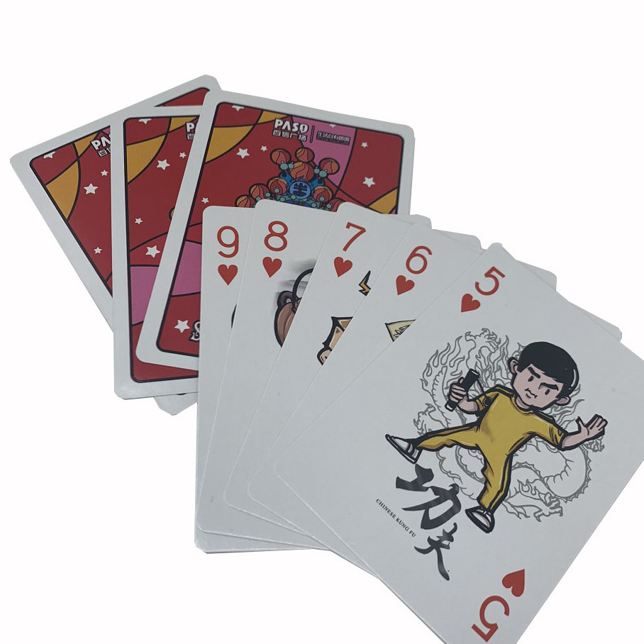 Wholesale Manufacturer Printing Logo 63*88/57*87Mm Game Custom Logo Playing Poker Cards