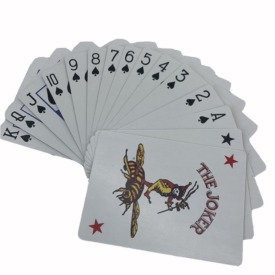 Wholesale Manufacturer Printing Logo 63*88/57*87Mm Game Poker Playing Card Paper Board