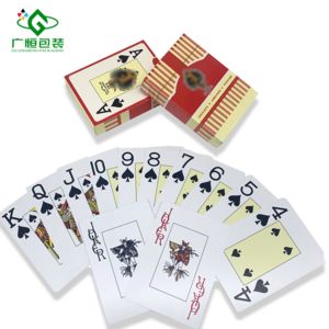 Custom Printed High Quality Playing Game Cards Double Deck Plastic Playing Poker Cards