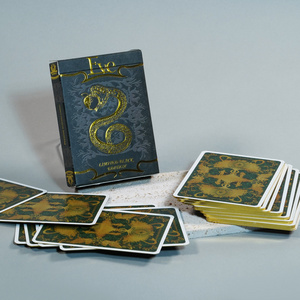 Custom Logo Printing 777 Gold Card Game Adult Tunisia Kuwait Plastic And Paper Poker Playing Cards With Box