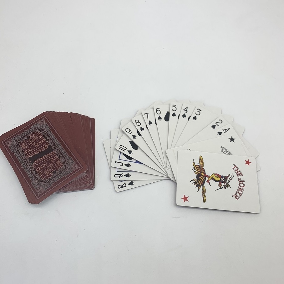 Wholesale Manufacturer Printing Logo 63*88/57*87Mm Game Poker Playing Card Paper Board