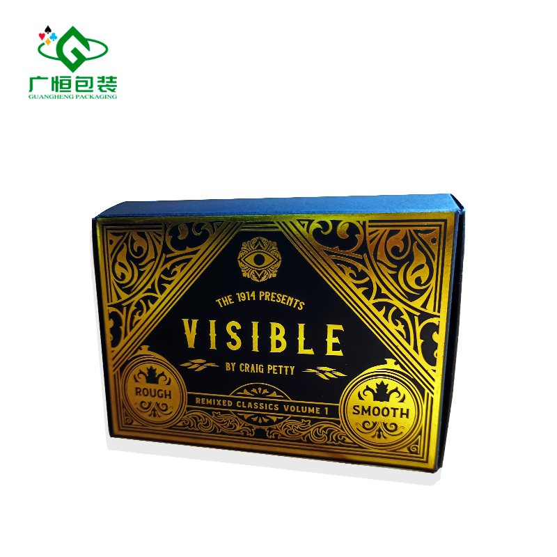 Custom design printing Luxury paper box pack two decks magic card playing card box manufacture