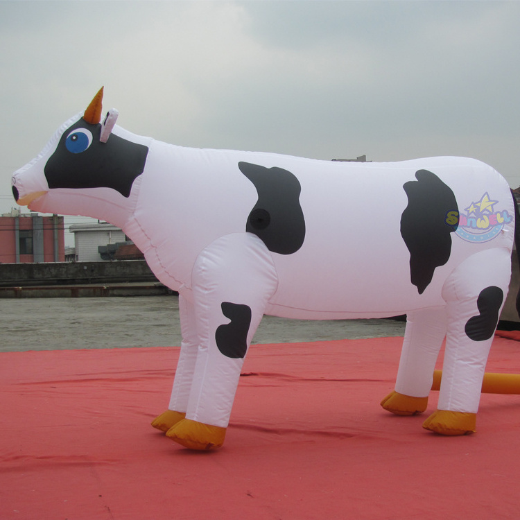 2023 new advertising inflatable cow, giant inflatable cow, inflatable milk cow