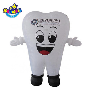 Advertising tooth balloon,inflatable teeth stand,tooth helium balloon