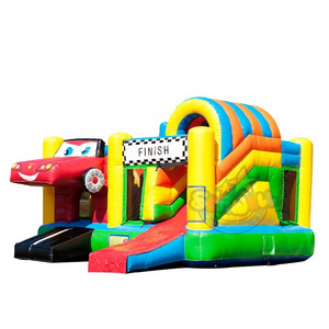 Inflatable Racing Car Bounce House,Race Car Inflatable Playing Bouncer Jumping Castle,Car Theme Inflatable Castle