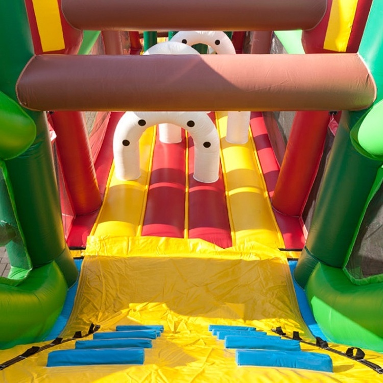 Attraction inflatable cowboy run inflatable obstacle course,outdoor event obstacle tunnel