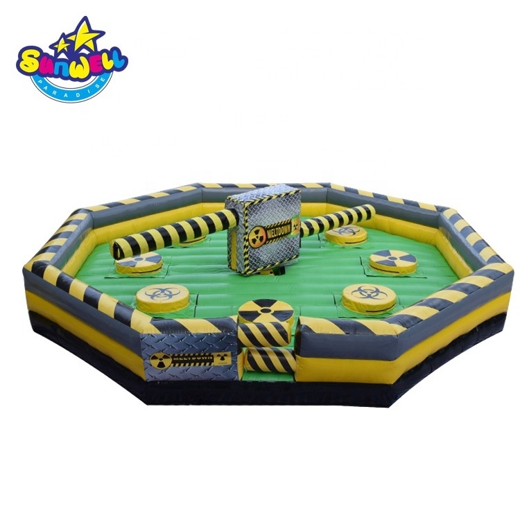 Attractive obstacle course games inflatable wipeout inflatable Ultimate Wipeout for sale