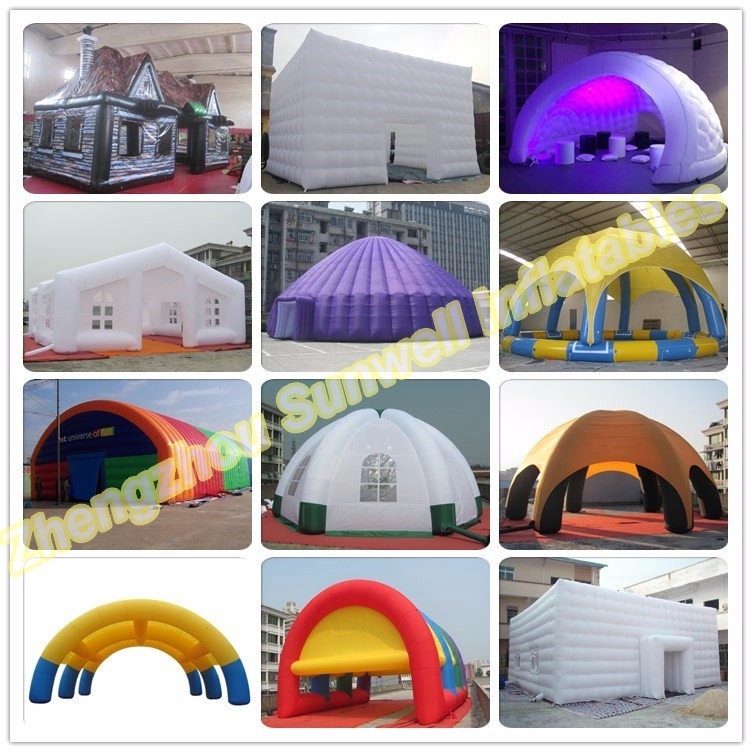 Portable Palm tree inflatable Tiki hut bar inflatable display bar ...