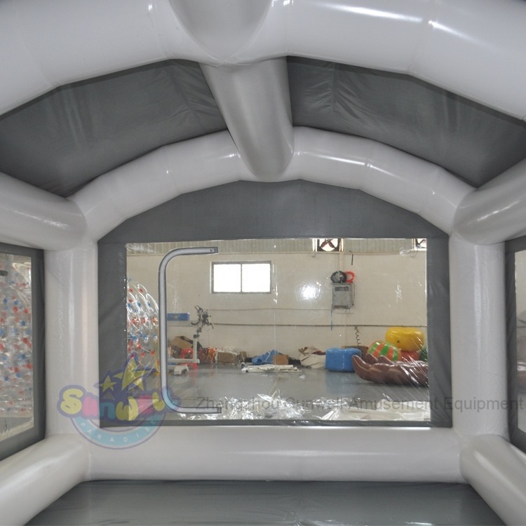 Outdoor waterproof car Paint workshop tent Customized Portable Inflatable Spray Booth