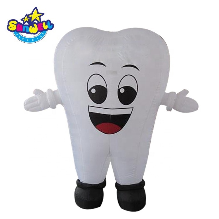 Advertising tooth balloon,inflatable teeth stand,tooth helium balloon