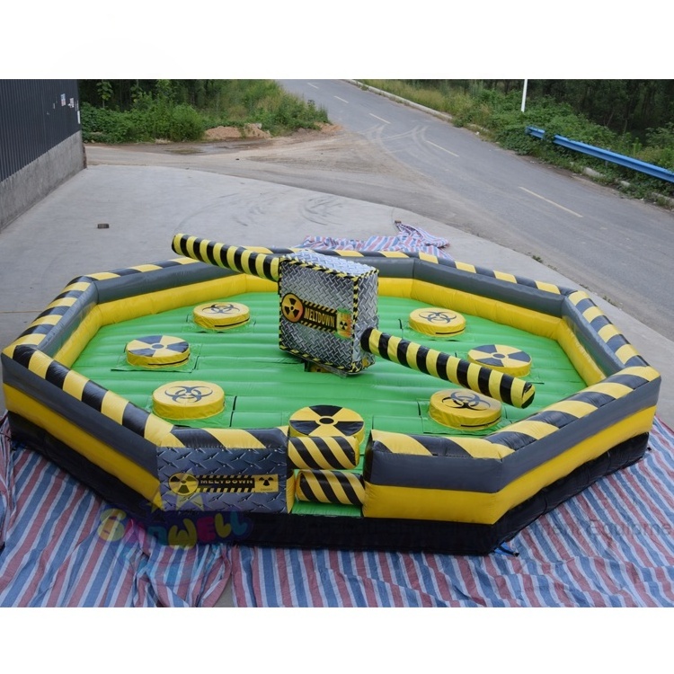 Attractive obstacle course games inflatable wipeout inflatable Ultimate Wipeout for sale