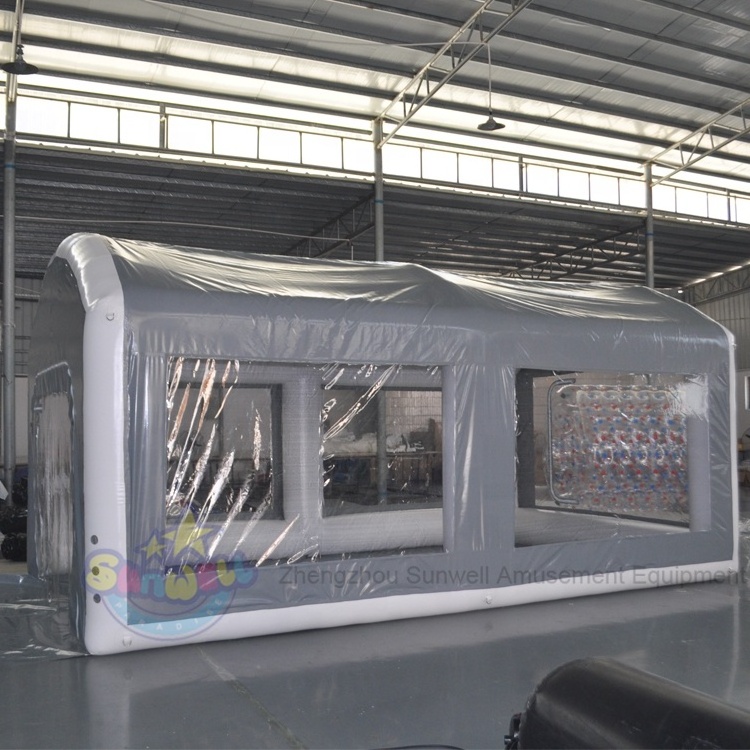 Outdoor waterproof car Paint workshop tent Customized Portable Inflatable Spray Booth