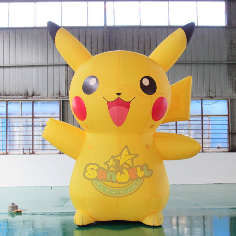 Hot sale inflatable pikachu, inflatable pikachu mascot costume,inflatable pokemon for advertising