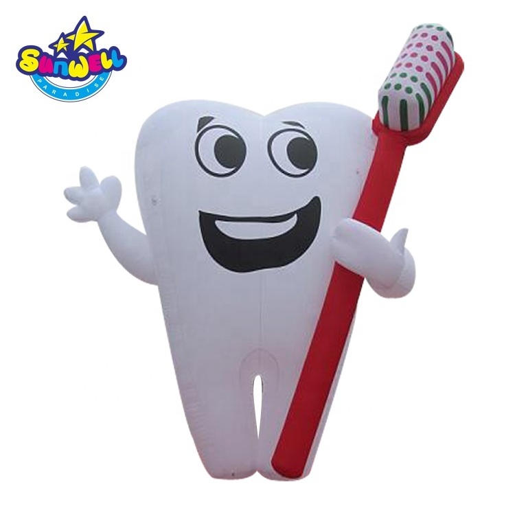 Advertising tooth balloon,inflatable teeth stand,tooth helium balloon