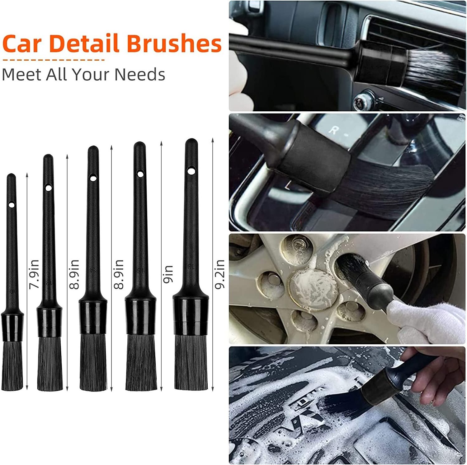 Car Cleaning Accessories Car Beauty Cleaning Tools Tire Details Brush Cleaning Set