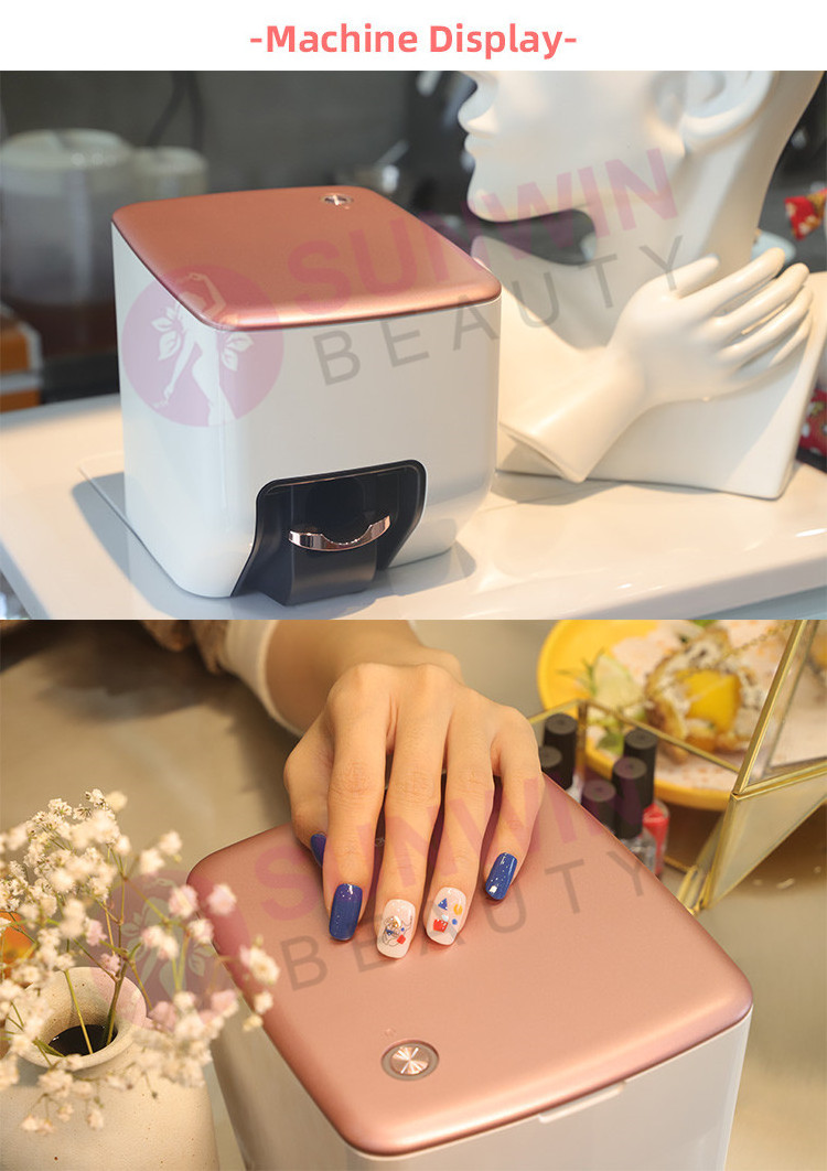 Popular Mobile Nail Printer Pattern Printing Machine Portable Nail painting machine 3D Printer For Nail Printing