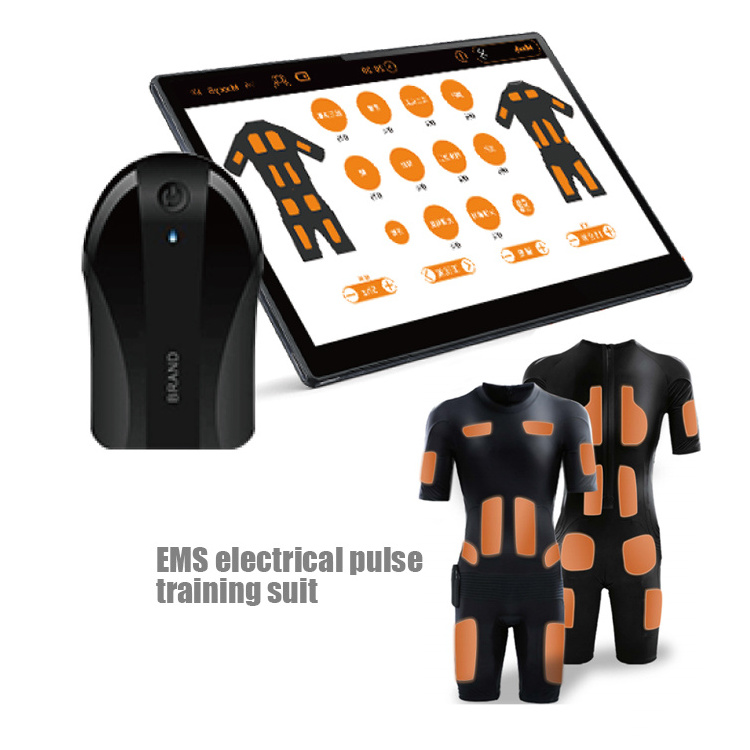 Brand New Silicon Electrodes Ems Suits Fitness Training Wear  Electrostimulation Body Shaping 8 Channels 20 Electrodes For Gym